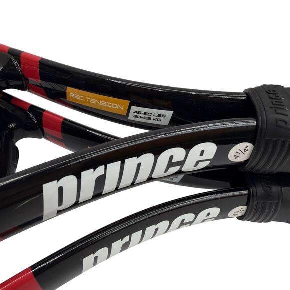 Prince Thunder 110 Tennis Racket Set of 2 with Bag 4 1/4" Grip - Picture 7 of 9